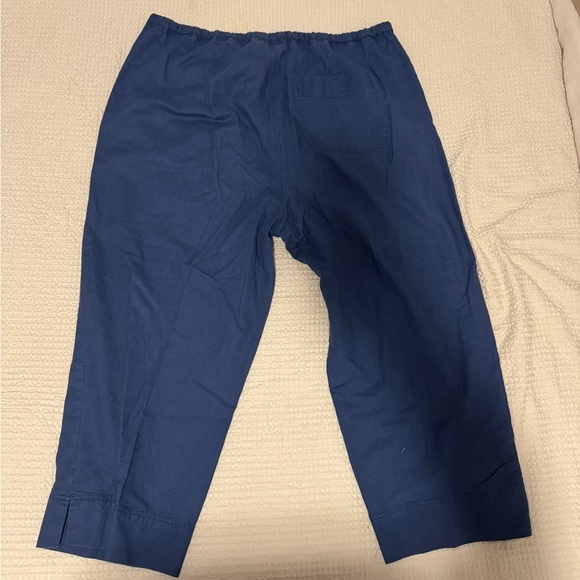 Venezia Navy Linen Pants Size 18/20 - Picture 8 of 8